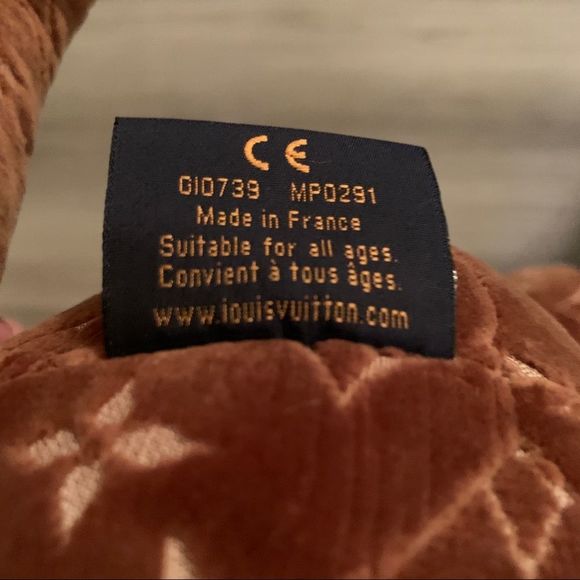 Louis Vuitton Teddy Bear Monogram Doudou Plush stuffed Velour Brown LV Stuffy - Picture 10 of 10